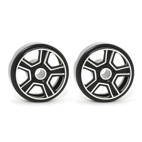 Sloting Plus SP024236 - SPA Eau Rouge Wheels - 15.9 x 8.5mm - black - pair - Click Image to Close